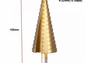 Сверло конусное, ступенчатое ф 4-32 мм