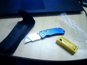 Нож строительный Люкс-tools