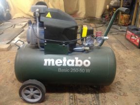 Компрессор Metabo 50л, аэрограф, краскопульт