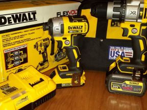 Новый dewalt DCK299 flexvolt (DCD996+DCF887)