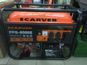 Бензогенератор carver 8000 E и 6500 Гарантия 12 ме