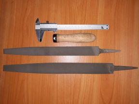 Напильники с ручкой, новые, СССР (2 шт.)