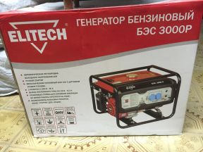 Генератор бензиновый Elitech бэс 3000 P