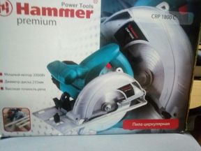 Пила циркулярная hammer CRP1800C premium