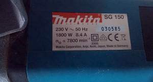 Штроборез makita sg 150