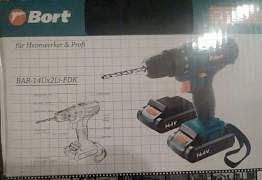 Дрель шруповерт Bort Bab - 14Ux2Li-fdk