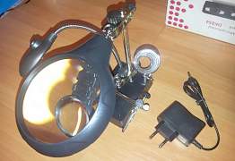 Лупа с подсветкой + держатель плат MG16129-C новая