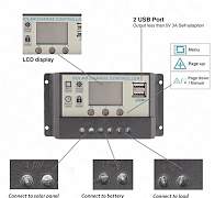 Контроллер заряда солнечной батареи 30А