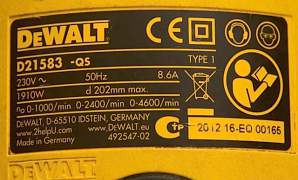 Установка алмазного сверления dewalt D21583-QS