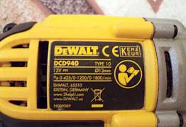 Аккумуляторная дрель-шуруповёрт DeWalt DCD940