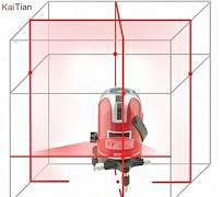 Лазерный нивелир-осепостроитель 5 линий 6 точек