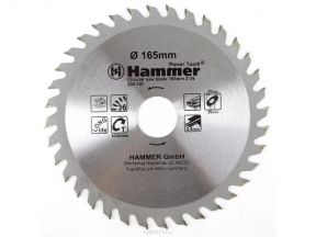 Диск пильный твердосплавный hammer 165х30/20мм