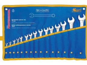 Набор комбинированных ключей kraft 15шт (6-24 мм)