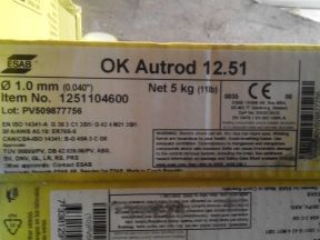 Сварочная проволока OK Autrod 12.51, 1.0мм, 5кг