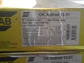 Сварочная проволока OK Autrod 12.51 1.0 мм, 18 кг