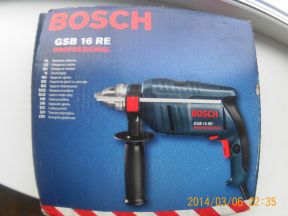 Новая дрель ударная Bosch -GSB16RE Профессионал