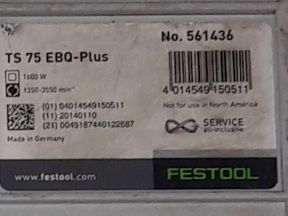 Погружная Пила festool TS 75 еbq