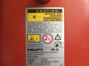  Ротационный лазерный нивелир hilti PR 16