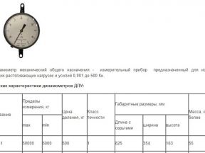 Динамометр механически общего назначения дпу-500-1