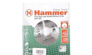 Диск пильный твердосплавный hammer 165х30/20мм