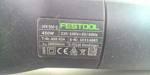 Фрезер кромочный festool OFK 500Q