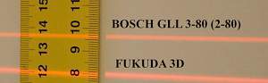 Лазерный нивелир fukuda 3D и Bosch 2-80