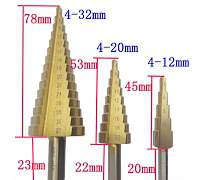 Сверло ступенчатое елочка от 3 мм до 60 мм