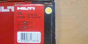 Hilti дюбеля Х-C 47 p8, DX патрон 5.6/16 желт