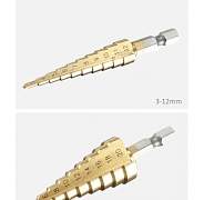 3 ступенчатых сверла. Новые