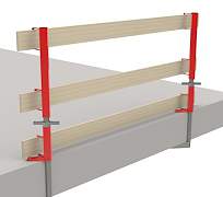 Стойки ограждения для перекрытий монолита, высоток