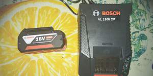 Продам зарядное Bosch AL1860CV и батарею Bosch 18V