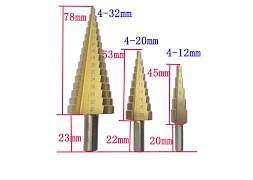 Сверло ступенчатое 3 шт