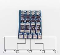 BMS 3S-4S 30A плата защиты Li-Ion аккумуляторов