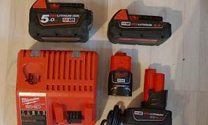 Аккумуляторы и зарядка Milwaukee m12 m18