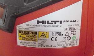 Лазерный нивелир «hilti: PM 4-M»