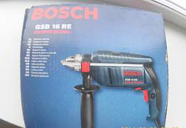 Новая дрель ударная Bosch -GSB16RE Профессионал