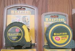 Рулетка kraftool, нож складной зубр, новое