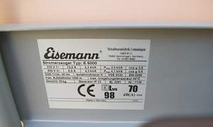 Генератор бензиновый Eisemann E 5000