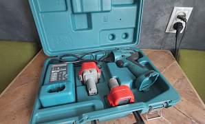 Зарядное Makita DC1414T + 2 аккумулятора + кейс +