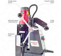 Магнитный электрический сверлильный станок Кобра