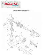 Ротор и запчасти для болгарки makita 9015B и 9016B