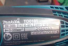 Сетевой ударный шуруповерт Makita TD0101.Новый