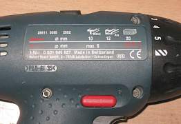 Шуруповёрт bosch GSR 9,6V PRO 3 акб, кейс