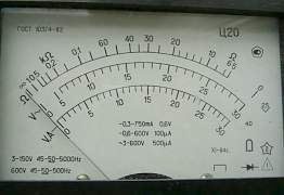 Тестер - ампервольтометр. марка Ц-20