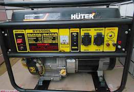 Бензиновый генератор huter DY6500L, 220 В, 5кВт